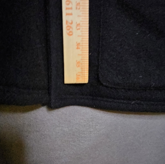 Vintage Banana Republic Men's Large Coat Mohair Wool Blend Leather 1990s USA - Picture 12 of 16